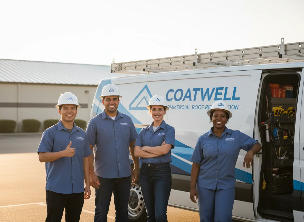 Commercial roof coating company in Collyer, KS
